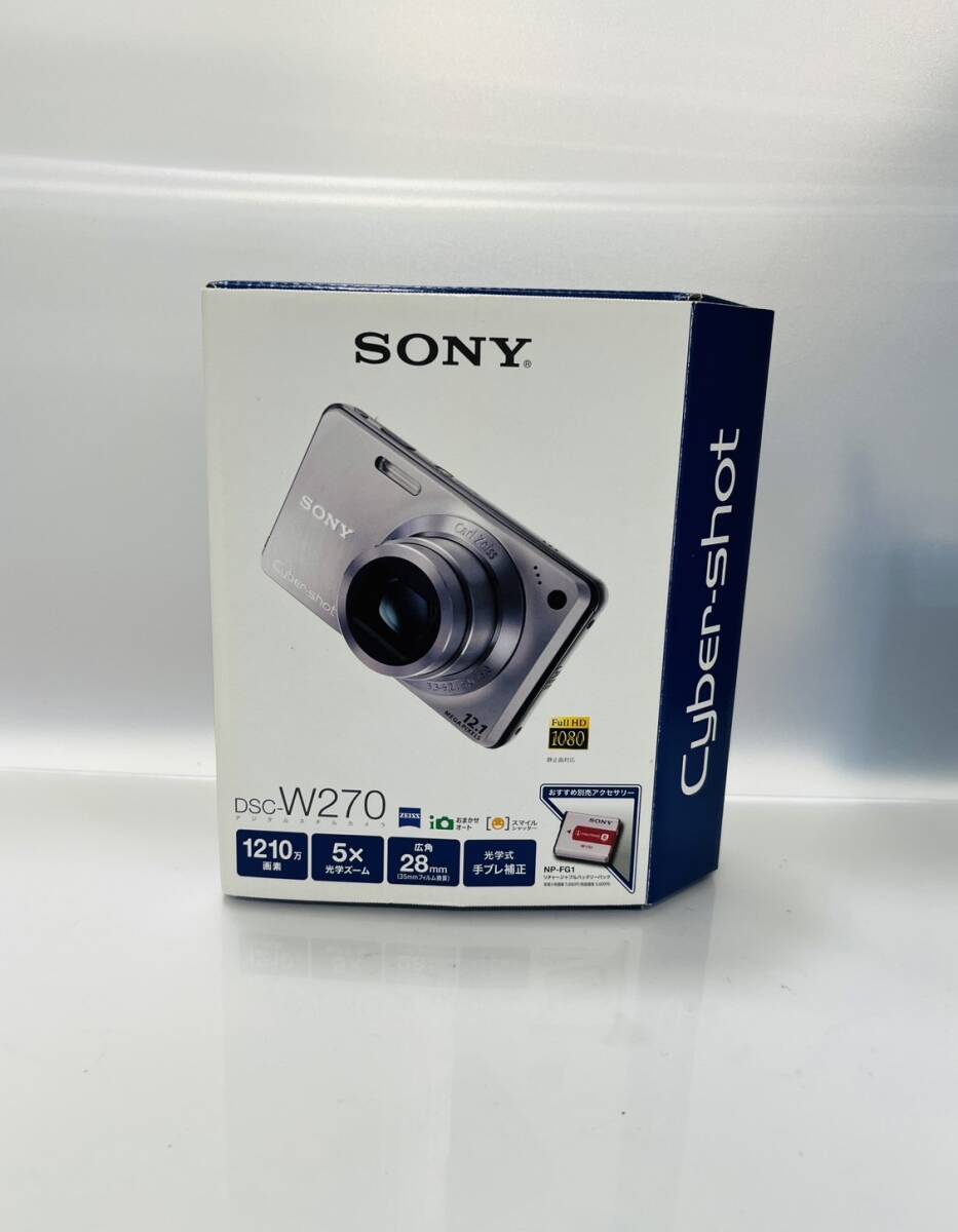 AH1849 SONY デジタルスチルカメラ DSC-W270 Cyber-shot コンパクトデジタルカメラ ゴールドカラー ジャンク品_画像2