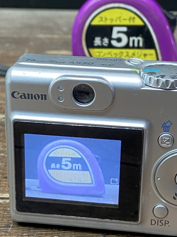 S-7◆Canon PC1184 動作確認済 Power Shot A530 コンパクトデジタルカメラ 単3電池 デジカメ キヤノン パワーショット コンデジ_画像3