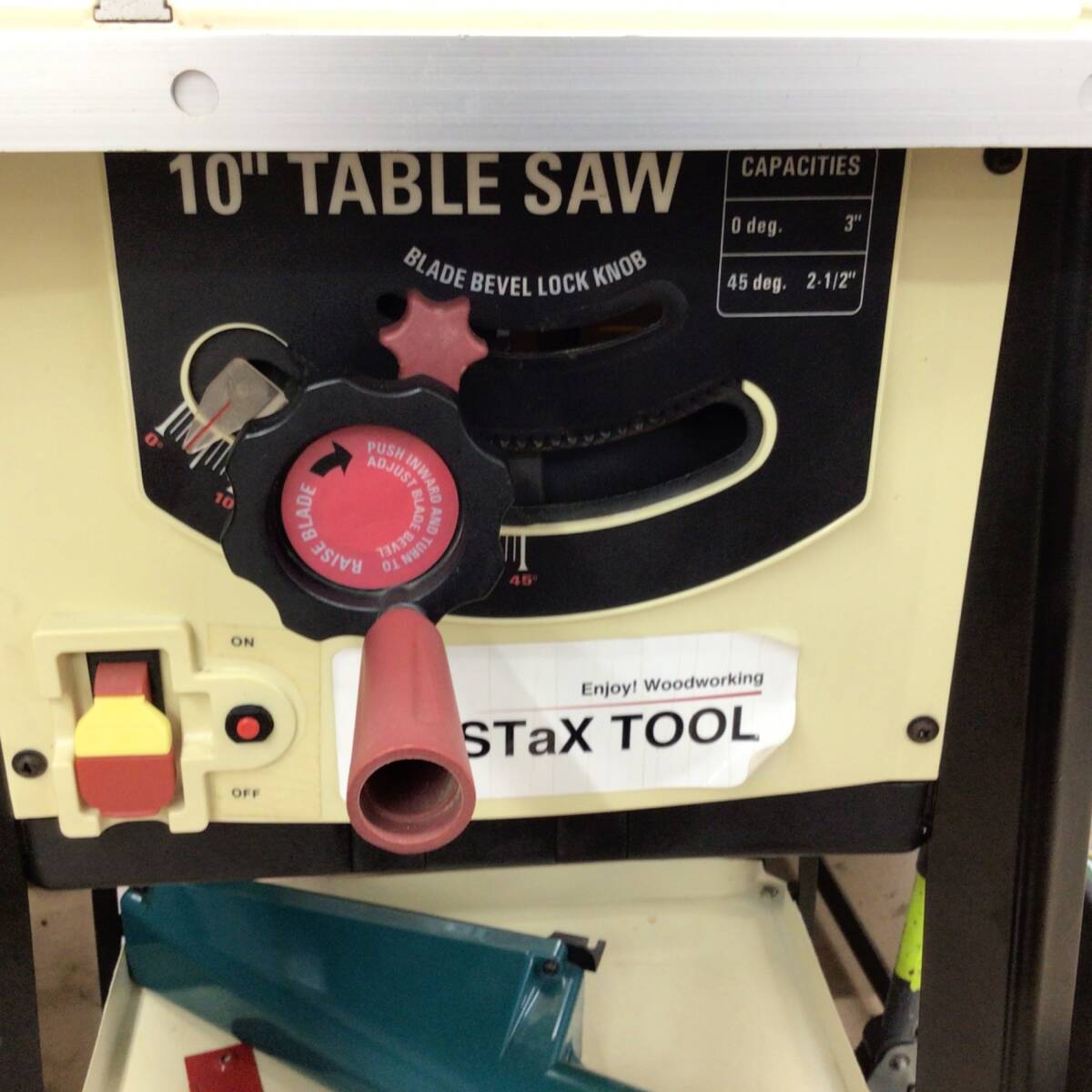 【中古品／店頭受取り限定】 ○staxtools 10インチテーブルソー 【代引きOK】_画像3