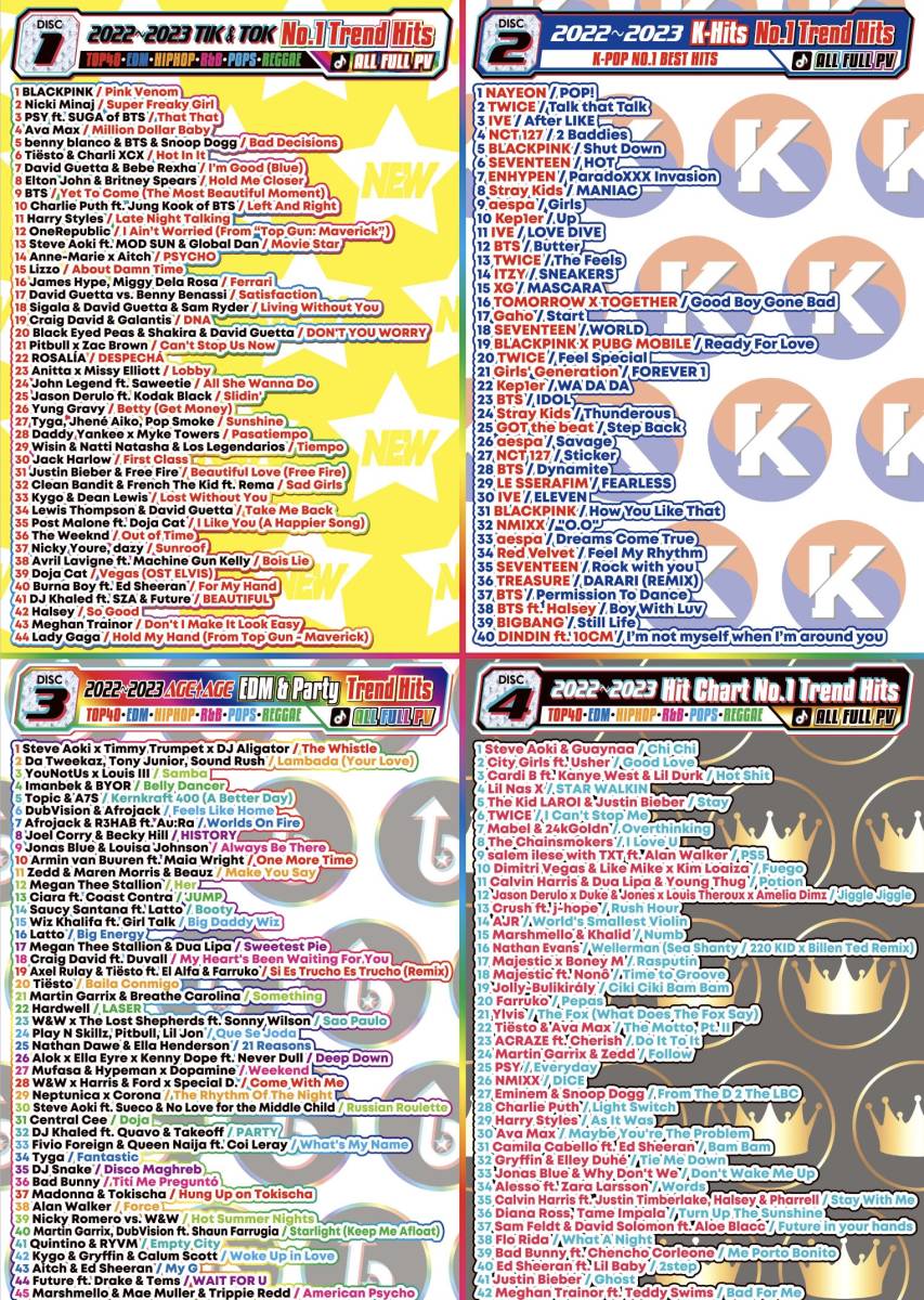 【洋楽DVD】 K-Pop約50曲TikTok 2022〜2023 正規版DVD_画像2