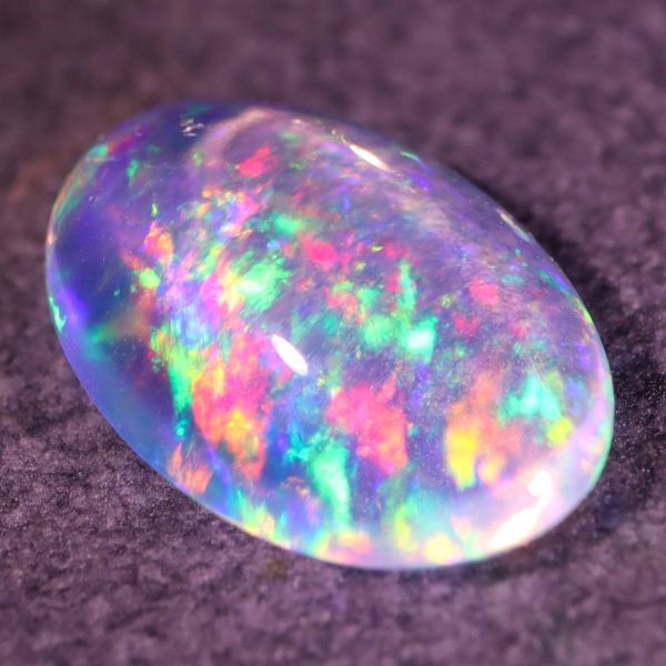 天然ウォーターオパール メキシコ産 1.355ct ソーティング付き 欧泊 ルース 裸石 宝石 遊色 天然 墨西哥 loose jewelry water opal mexicanの画像1