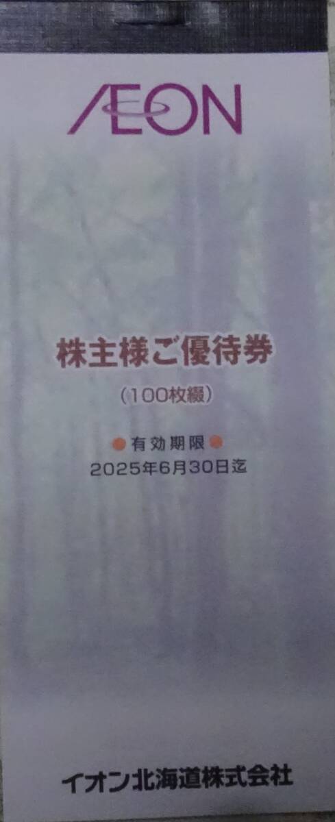 イオン 北海道 株主優待券 10000円分（100円×100枚）_画像1