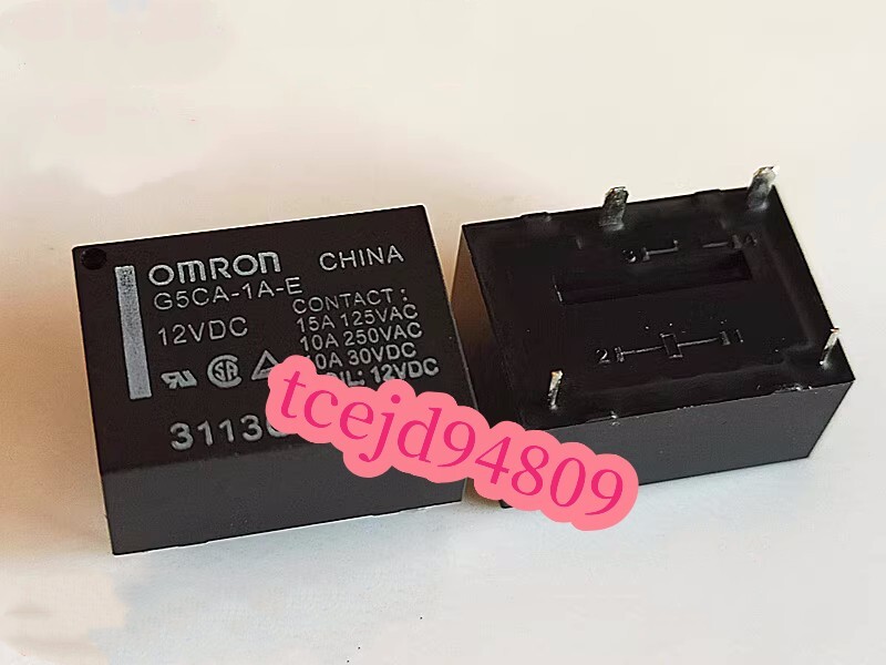 新品　OMRON/オムロン リレー G5CA-1A-E-12VDC　10個セット　保証付き_画像1