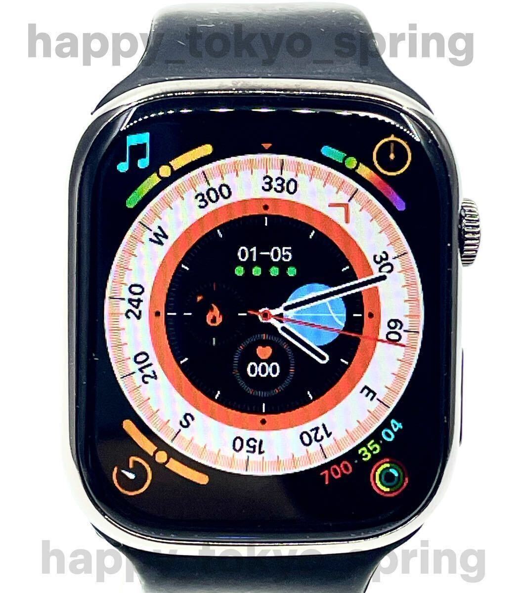 新品 Apple Watch 代替品 2.3インチ 大画面 スマートウォッチ 音楽 多機能 Watch9 健康 スポーツ 防水 血中酸素 android 血圧 iphone 睡眠._画像3