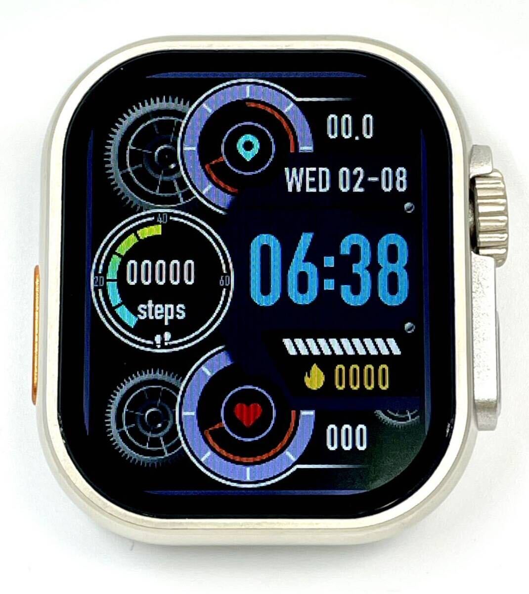 送料無料 新品 S100 Ultra2大画面 バンド7種類 スマートウォッチ 通話 音楽 多機能 血中酸素 血圧 Apple Watch Ultra2 代替品 iOS Android _画像3