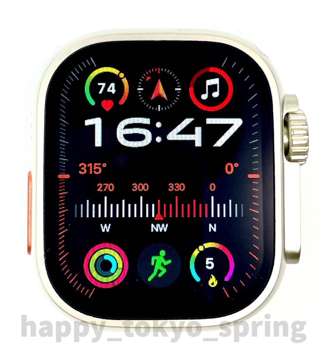 送料無料 新品 S100 Ultra2大画面 バンド7種類 スマートウォッチ 通話 音楽 多機能 血中酸素 血圧 Apple Watch Ultra2 代替品 iOS Android _画像2