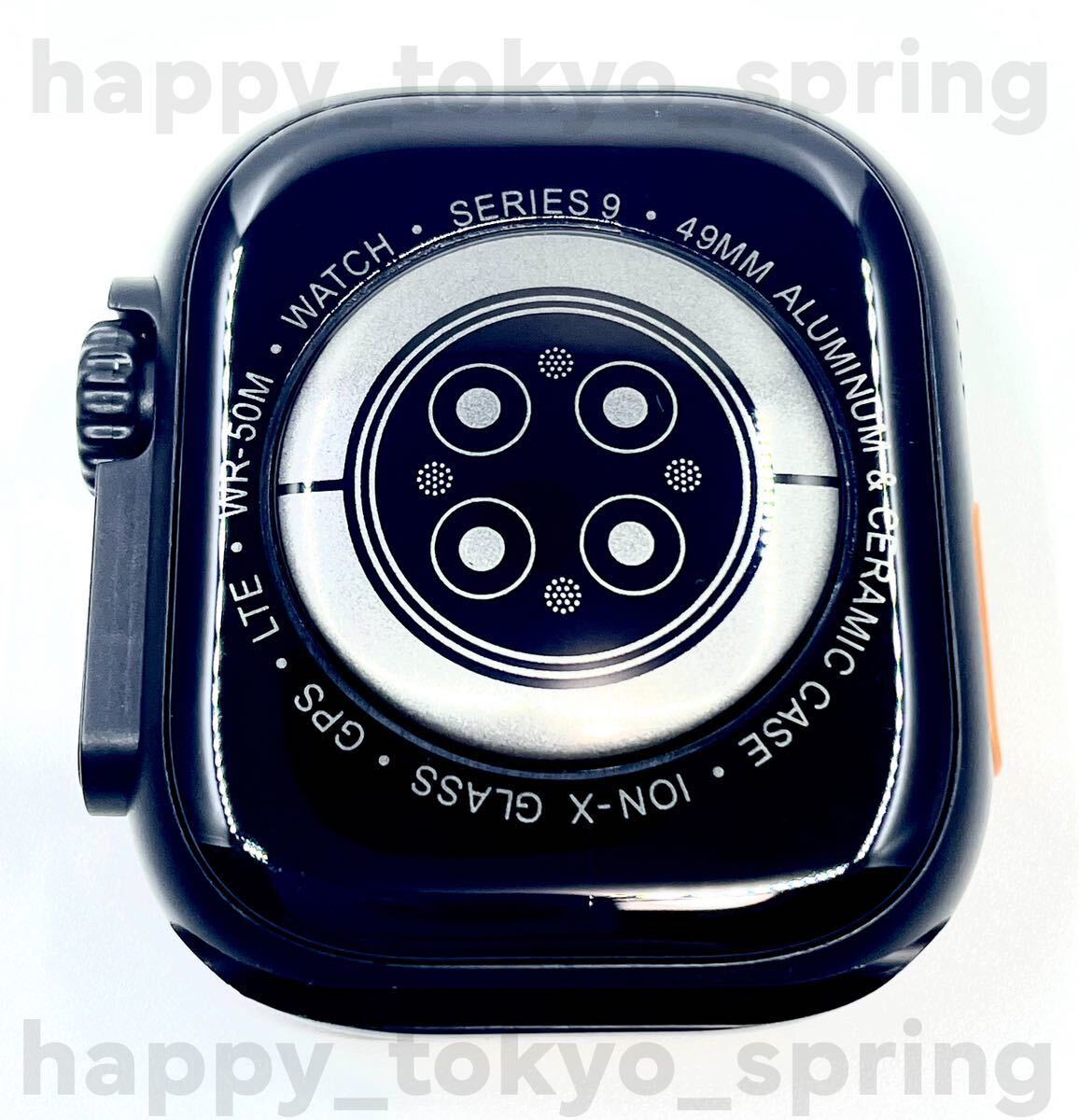新品 Watch9 Pro Max 大画面 バンド7種類 スマートウォッチ 通話 音楽 多機能 健康 血中酸素 血圧 Apple Watch9 代替品_画像8