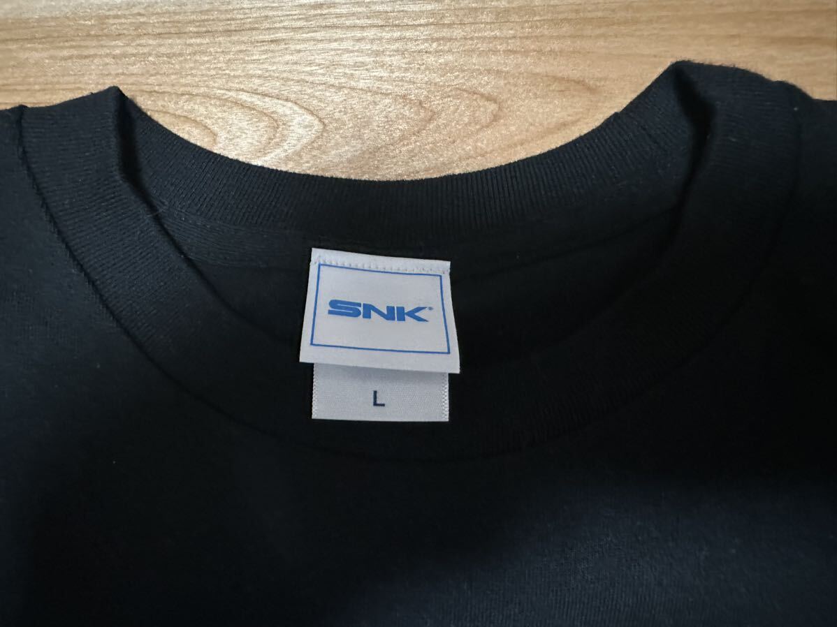 未使用  SNKロゴTシャツ 黒 Lサイズ NEOGEO エスエヌケイ ネオジオの画像3