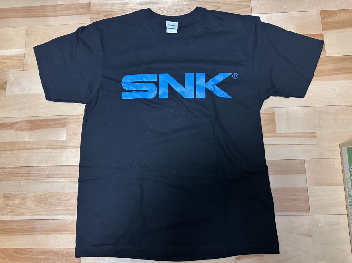 未使用  SNKロゴTシャツ 黒 Lサイズ NEOGEO エスエヌケイ ネオジオの画像1