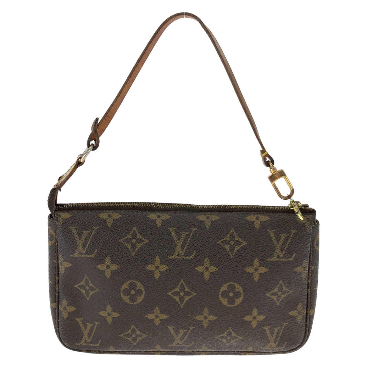 LOUIS VUITTON ルイヴィトン モノグラム ブラウン 茶 ベージュ ゴールド金具 PVC N51980 ポーチ アクセサリーポーチ レディース 405924_画像2