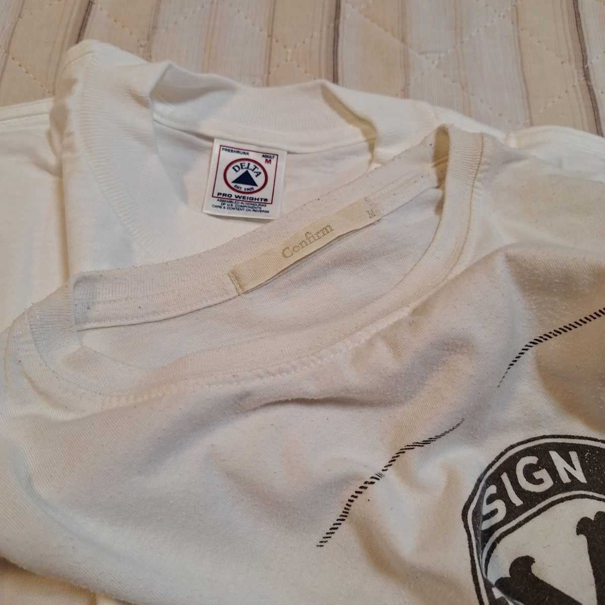 メンズ Confirm Tシャツ 白 ホワイト Mサイズ M コンファーム 半袖