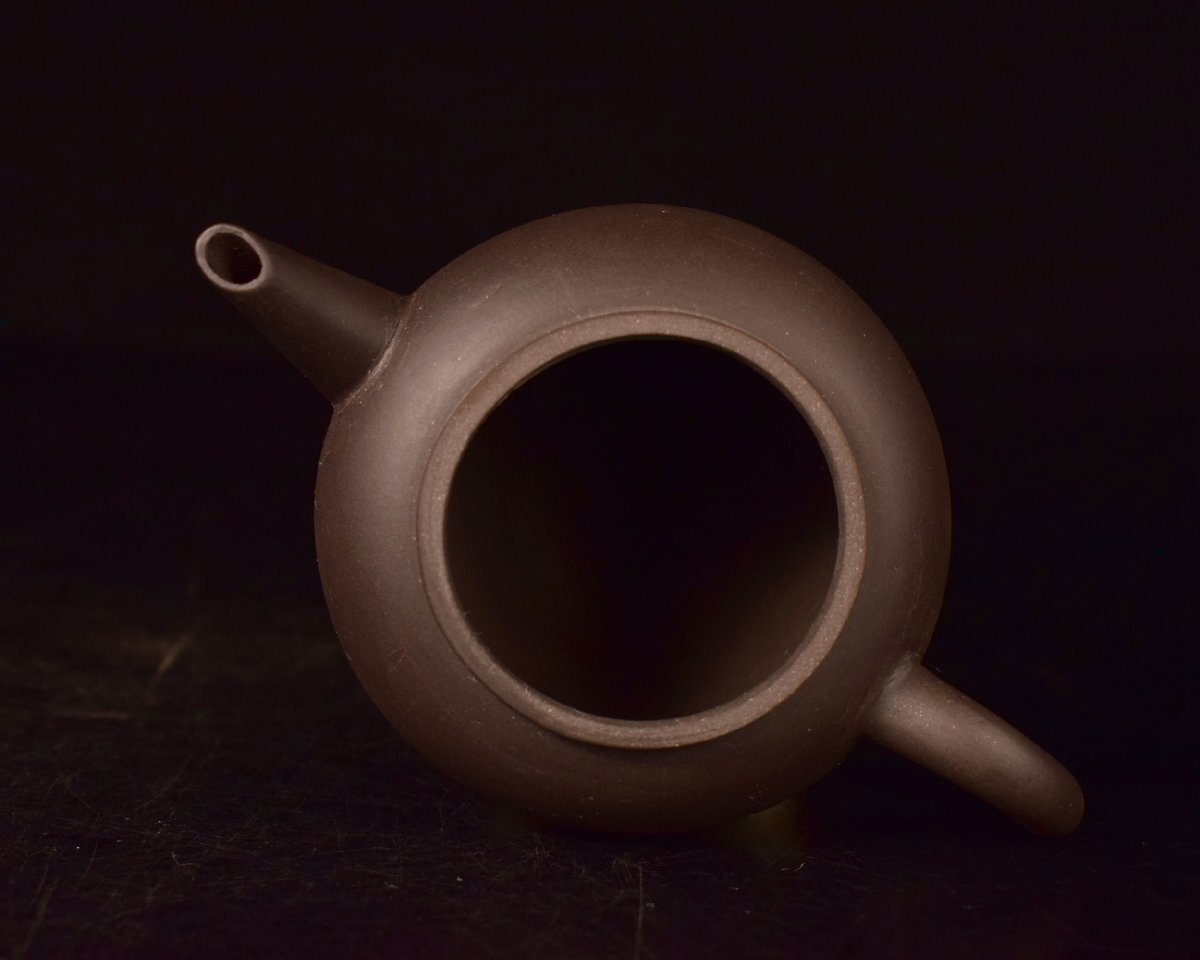 T340 【泉美】中国宣興 茶器セット 煎茶碗 5客 後手急須 煎茶道具 茶器_画像8
