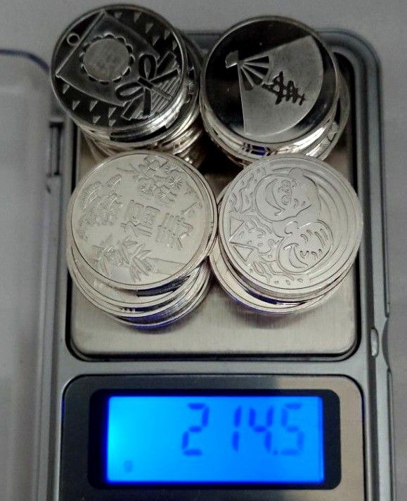 銘板メダル　純銀　貨幣セット付属メダル　おまとめセット