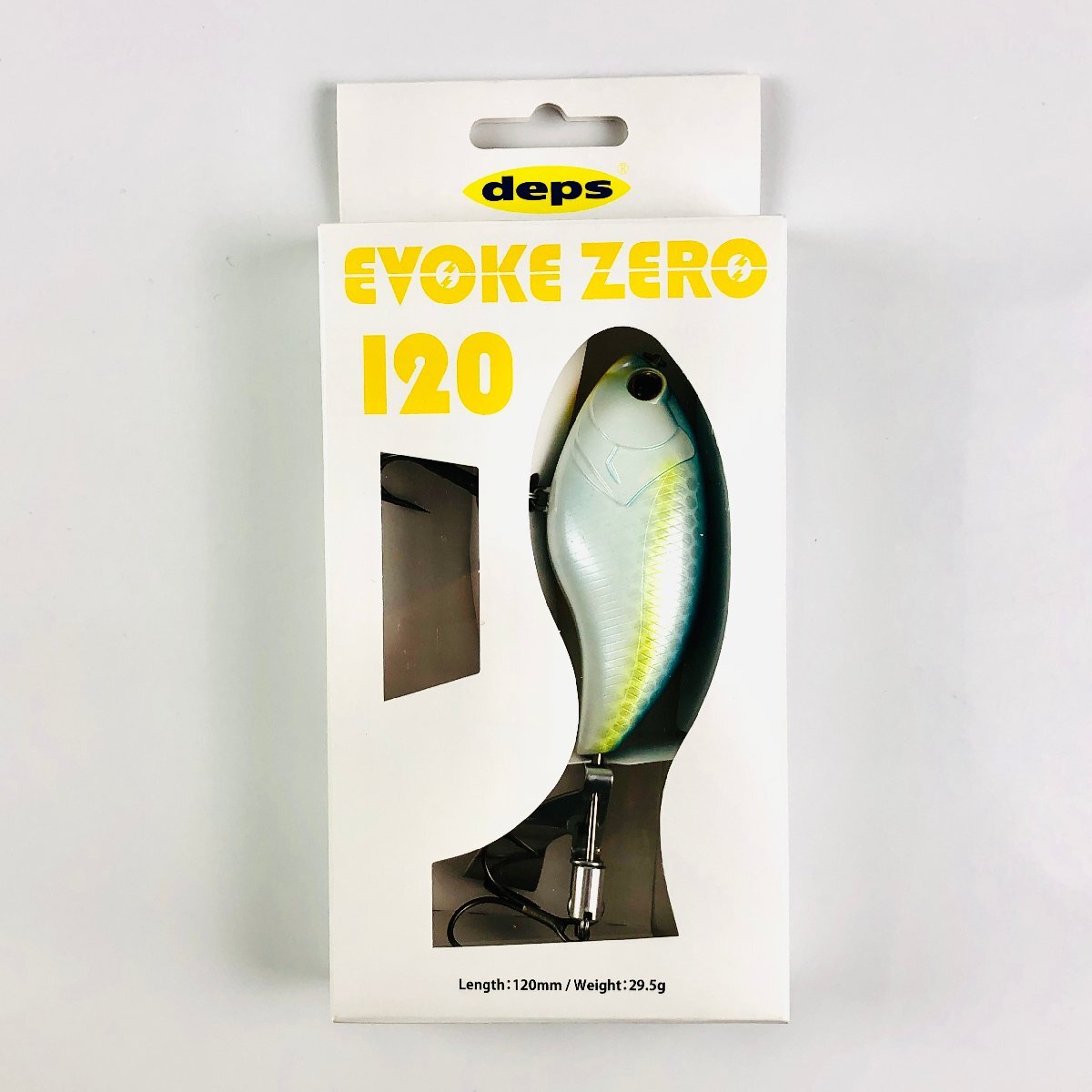 【美品/Deps/M6】デプス イヴォークゼロ 120 ブルーバックヘリング 中古美品 箱 | トップウォーター バズ DEPS EVOKE ZERO 0 イボーグゼロの画像5