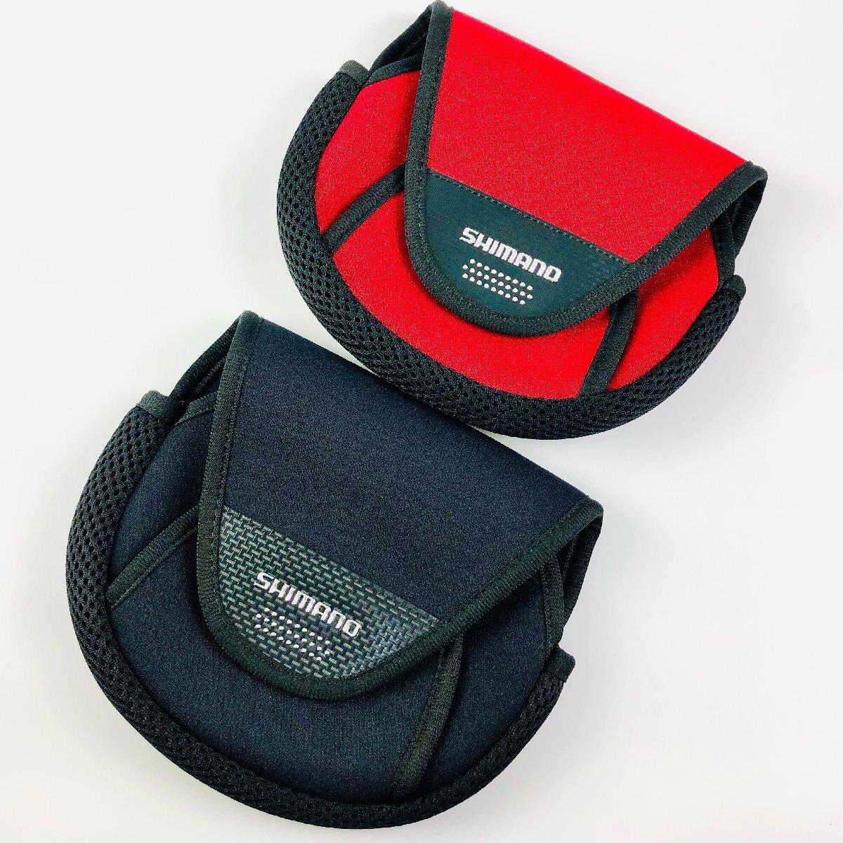 [ Shimano sack ] Shimano reel guard PC-031L S size ×2 black red spinning reel | reel pouch reel storage bag case 