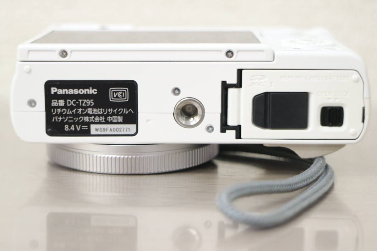 Panasonic パナソニック LUMIX ルミックス DC-TZ95 コンパクト デジタルカメラ ホワイト ※アダプター欠品 2K014_画像5