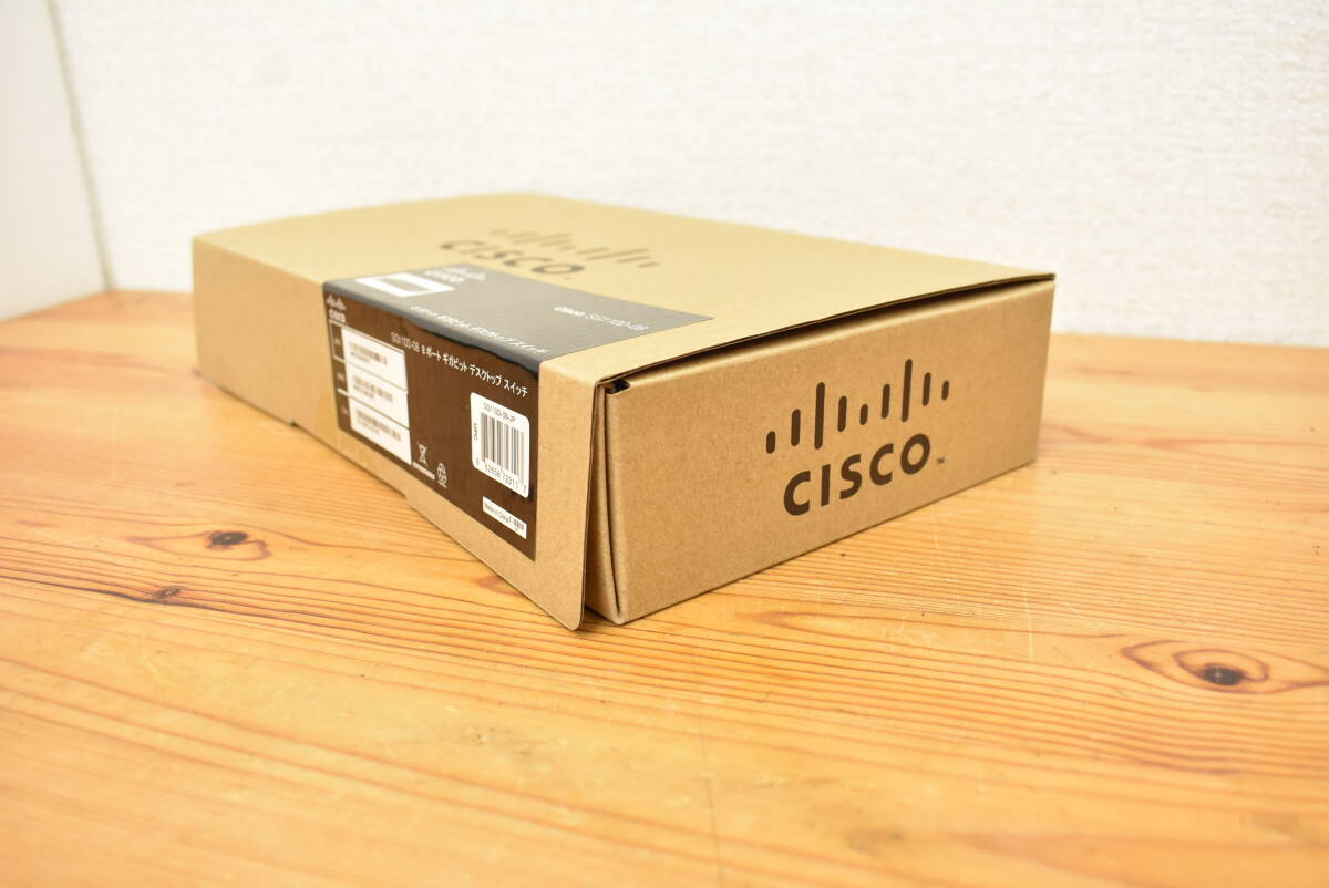 【未使用】Cisco シスコ SG110D-08 JP 8 ポート ギガビット デスクトップ スイッチ 1K159_画像2