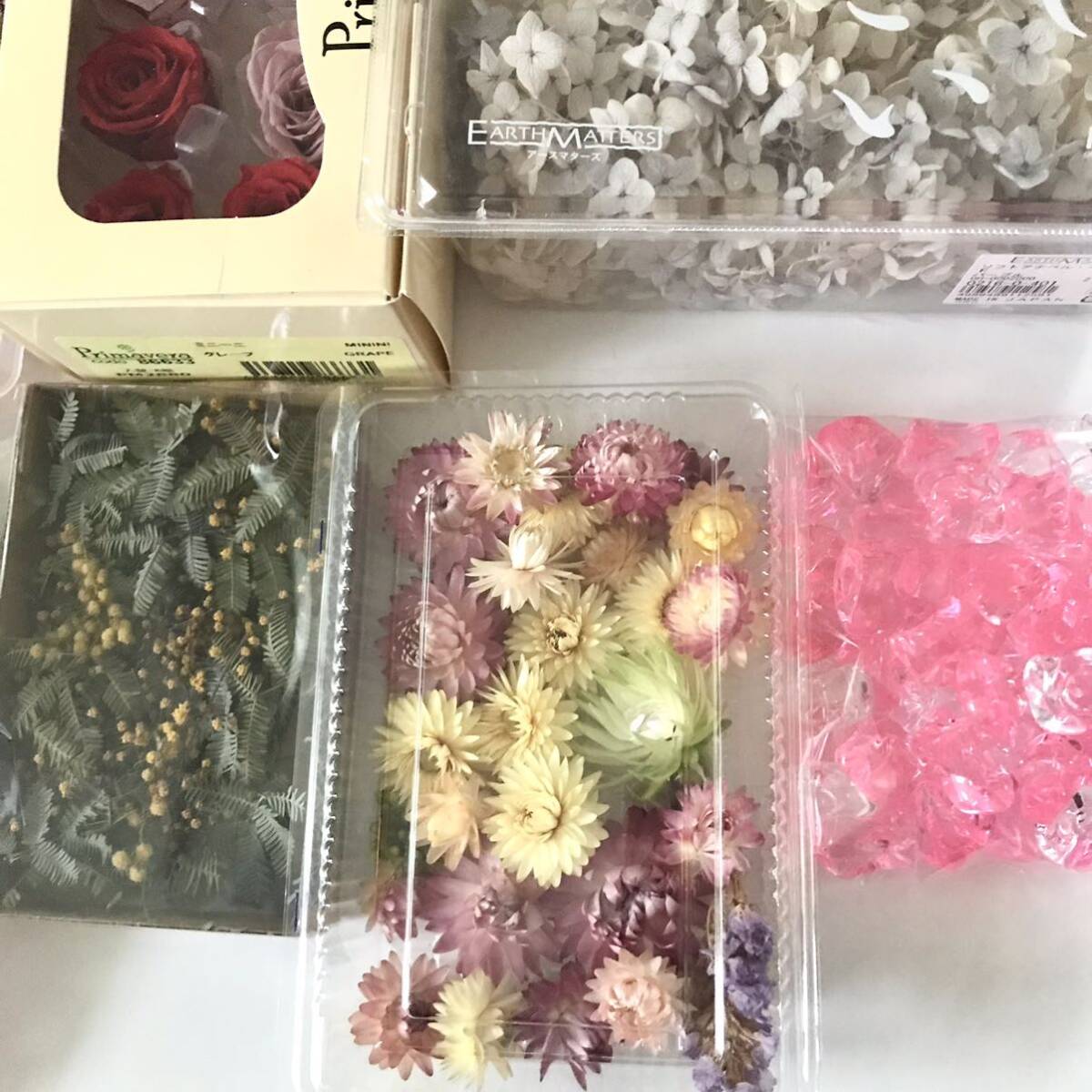 [ herbarium material for flower arrangement ] material for flower arrangement set sale large amount preserved flower dry flower large ground agriculture . hydrangea rose . skill gypsophila 