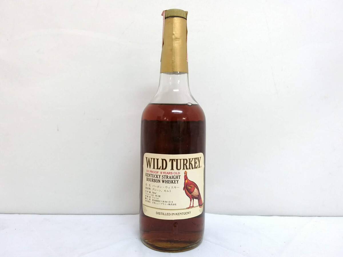 [ коллекционный выпуск товар ]WILD TURKEY wild ta- ключ 101 устойчивый 8 год Bourbon виски 750ml 50.5%/ старый sake / старый бутылка /8-06KO050120