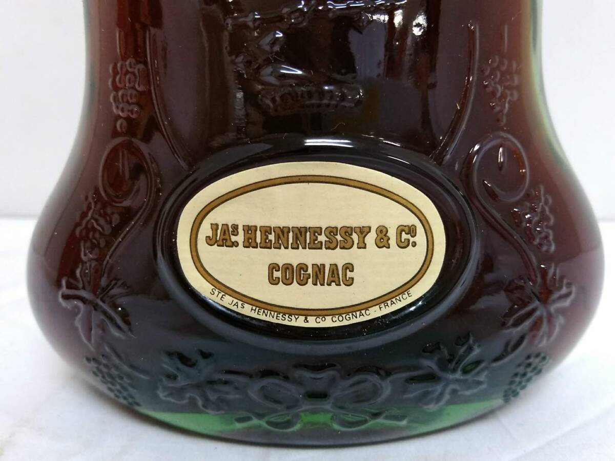 【コレクション放出品】JAs HENNESSY X.O. ジャズ ヘネシー 金キャップ グリーンボトル コニャック ブランデー 700ml/04OM051307-8_画像6