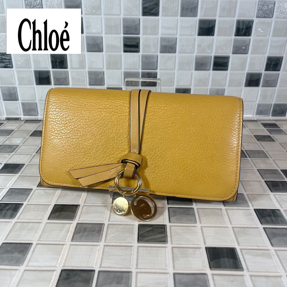 Chloe クロエ アルファベットチャーム 長財布 二つ折り 12