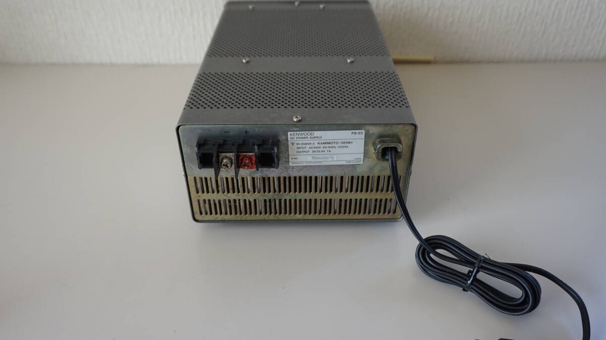 KENWOOD ケンウッド　固定局　無線機用　安定化電源器PS-53 dc power supply _画像5