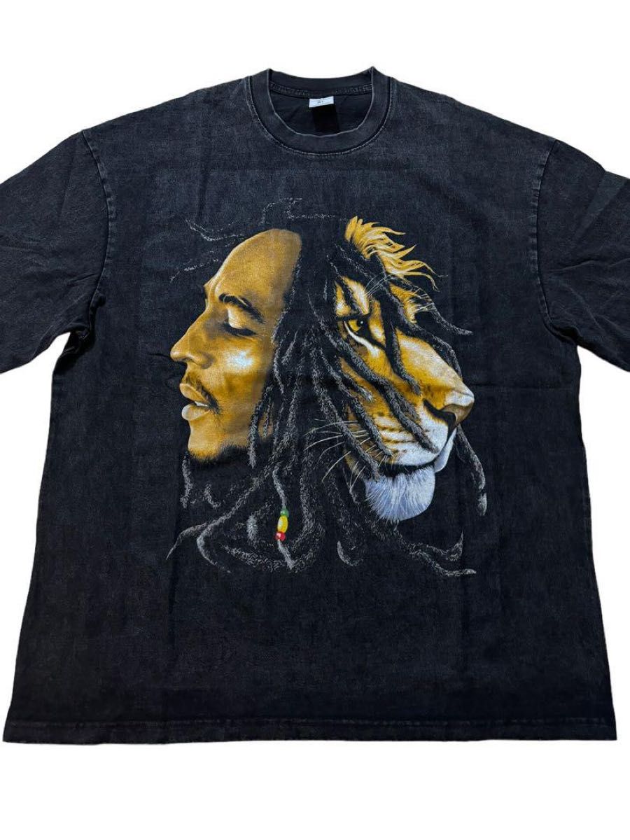 ボブマーリー　BOB MARLEY　レゲエ　ラップ　Tシャツ　ブラック　XXL