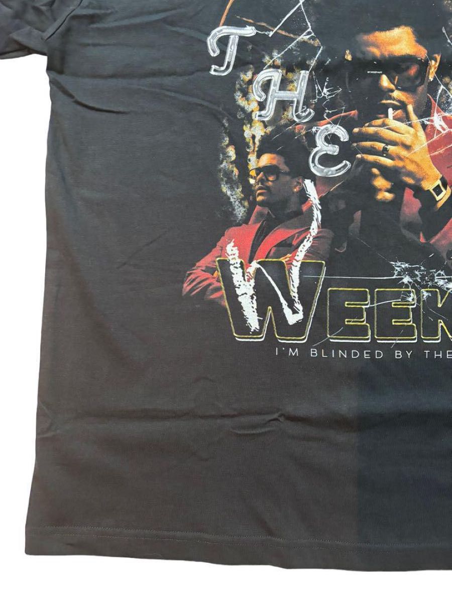 The Weeknd　ザ・ウィークエンド　RAP　半袖　Tシャツ　ブラック　XL