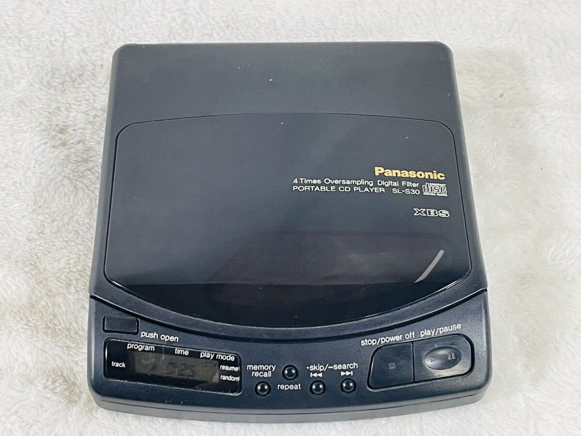 再生・音出し確認済 Panasonic パナソニック ポータブルCDプレーヤー SL-S30 XBS PORTABLE CD PLAYER 本体のみ_画像1