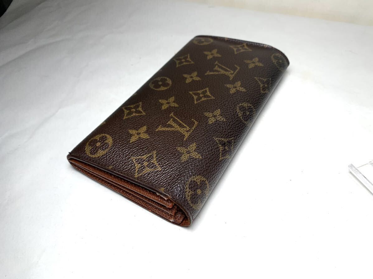 725 極美品 1 円 LOUIS VUITTON ルイヴィトン モノグラム 長財布 二つ折り 小銭 札入れ ポルトフォイユ サラ 財布 メンズ レディの画像4