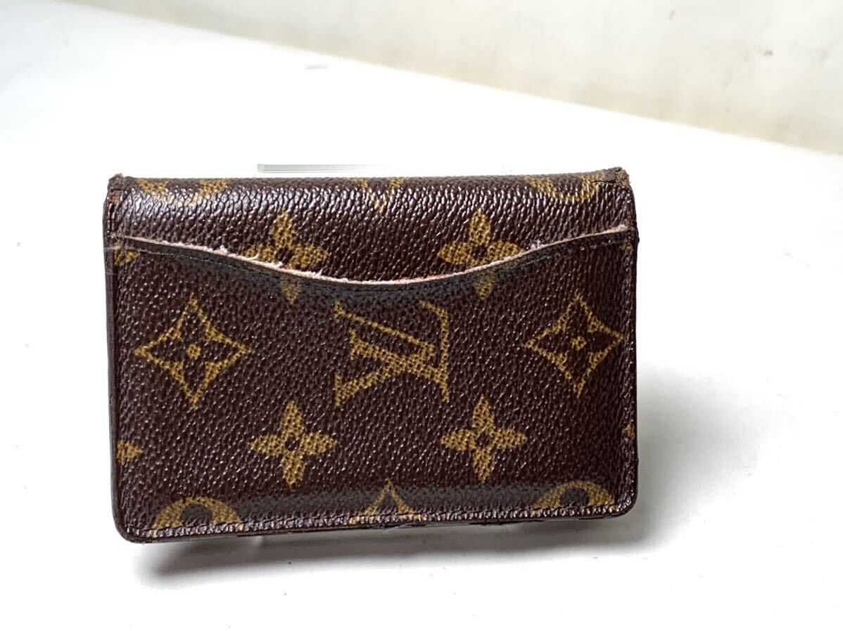 817 1円 LOUIS VUITTON ルイヴィトン M61732 モノグラム オーガナイザードゥポッシュ カードケース 名刺入れ ブラウン系_画像2