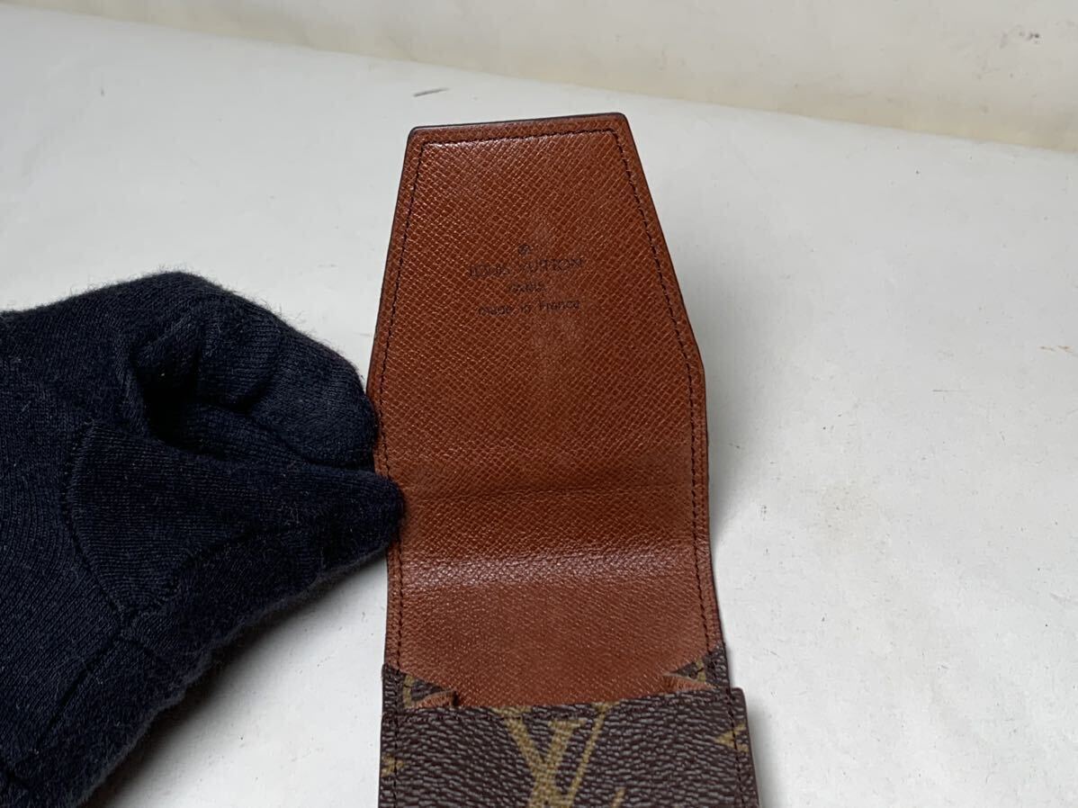 818 ■美品■ LOUIS VUITTON ルイヴィトン M63024 モノグラム エテュイ シガレットケース タバコ 煙草ケース　ブラウン系_画像8