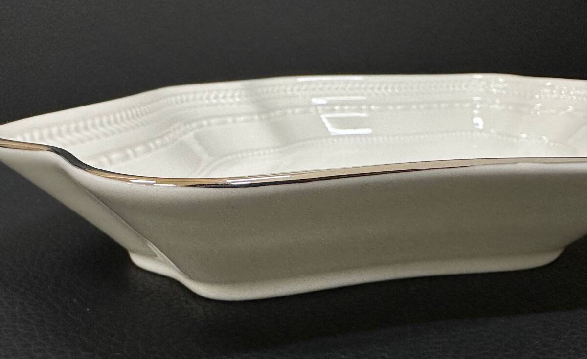 ◇◆4393b　WEDGWOOD　ウェッジウッド　インタグリオ　プラチナ　ダイヤディッシュ　未使用　保管品◆◇_画像8