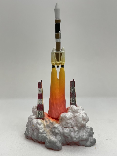 ■★サッポロビール　フィギュア版九州物産展　種子島ロケット発射台（鹿児島県・海洋堂）_画像1