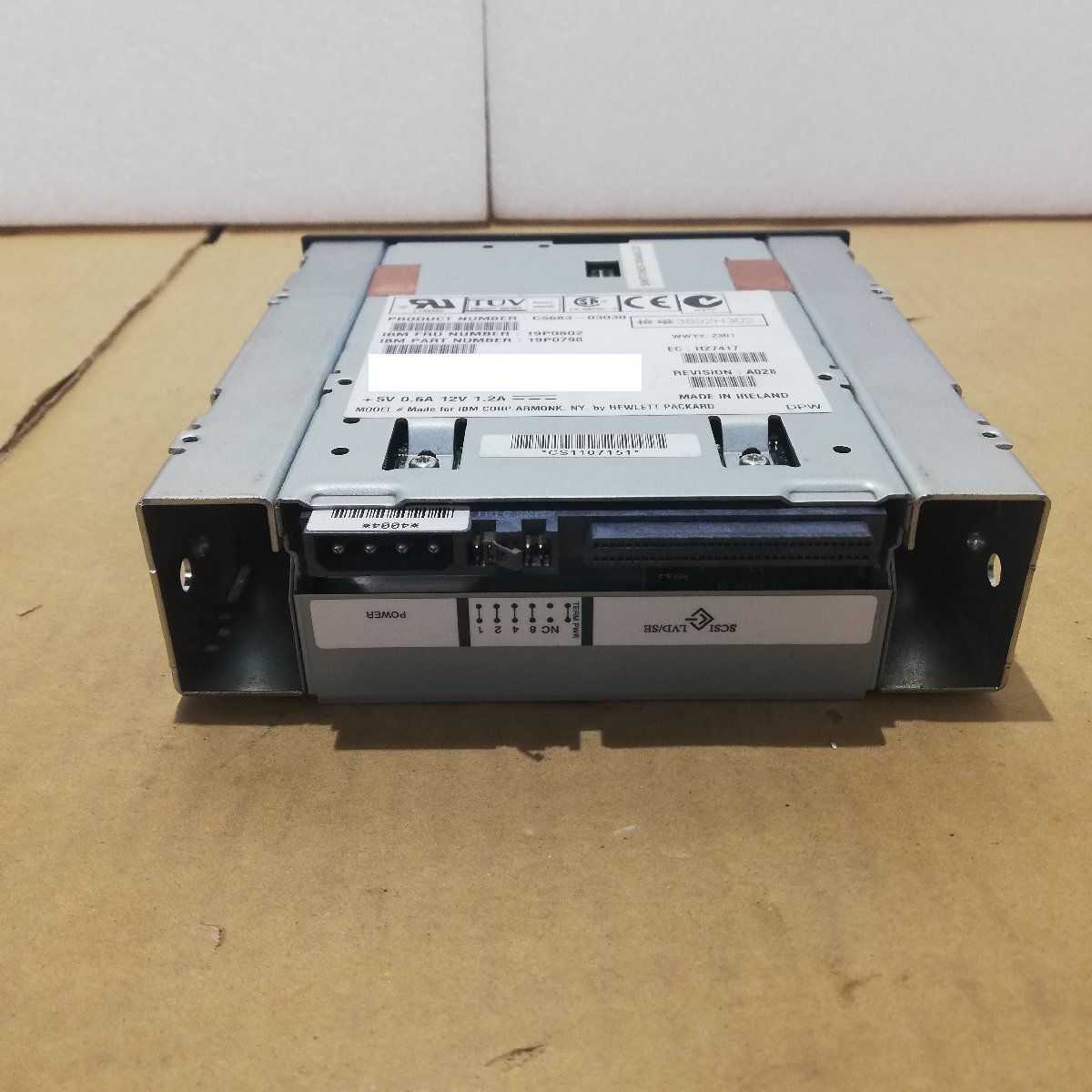 IBMデジタルデータストレージユニット ブラックテープドライブ C5683-03030(ジャンク品)_画像2