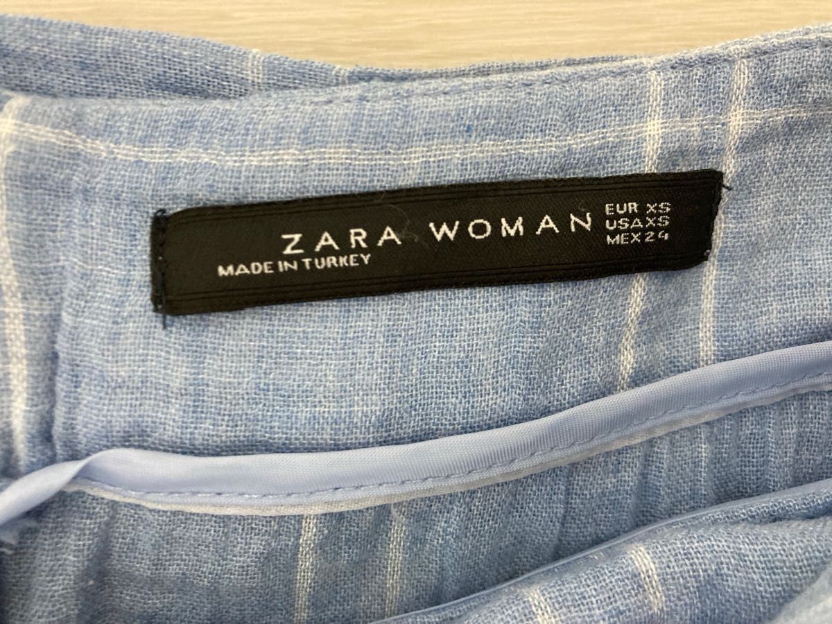 ZARA WOMAN チェックスカート