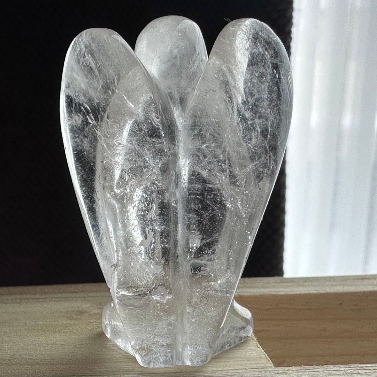 Crystal Angel 天然石 置物 水晶 天使　エンジェル　クォーツ　置物　置き物　インテリア　小物　美品　天然水晶　お守り