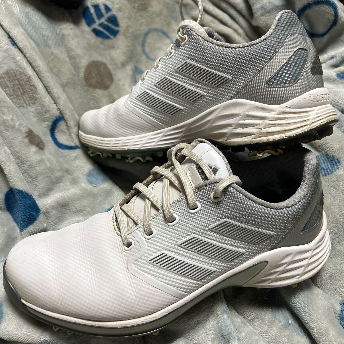 美品 3〜4回着用 新品！Adidas ZG21 ゴルフシューズ(FW5545) 25㎝ 送料全国520円の画像1