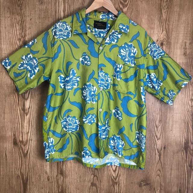 日本製 70s VINTAGE malibu collection ハワイアンシャツ アロハシャツ 半袖シャツ メンズ L 70年代　古着 e24050751_画像1