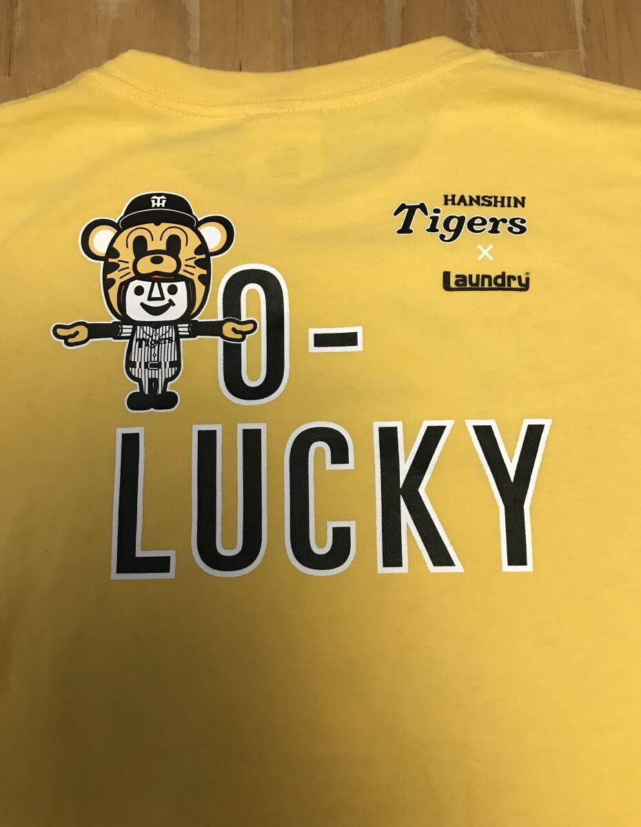 古着　Laundry 阪神タイガース Tigers Tシャツ　Sサイズ　イエロー　黄色　野球　応援　コラボ
