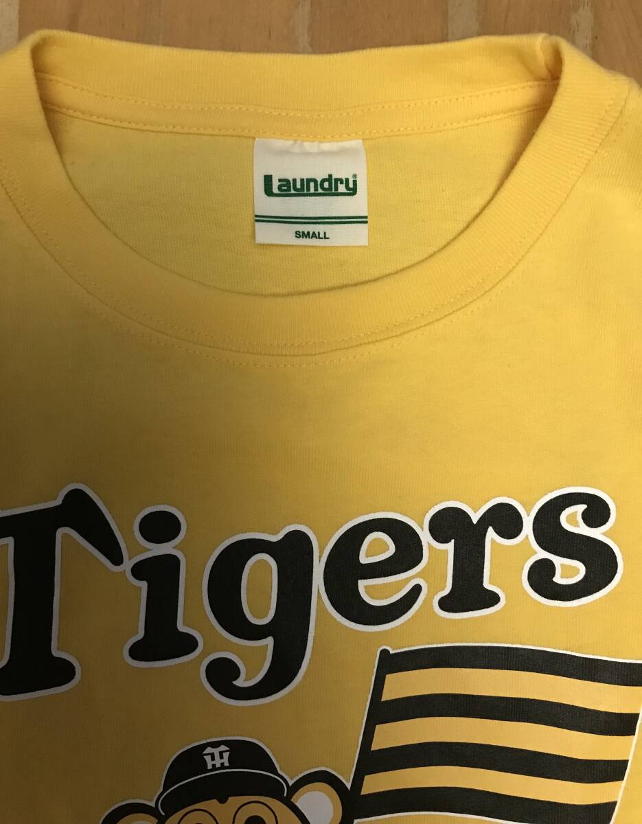 古着　Laundry 阪神タイガース Tigers Tシャツ　Sサイズ　イエロー　黄色　野球　応援　コラボ