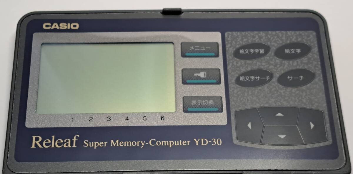 【ジャンク】CASIO　Releaf Super Memory-Computer YD-30　電子手帳_画像4