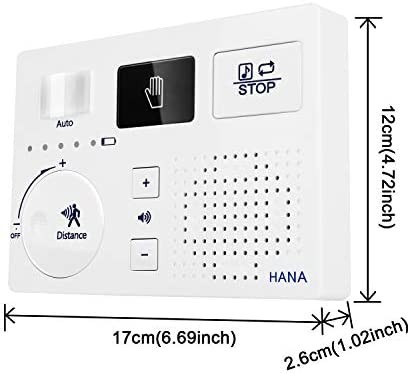 【新品送料無料】トイレ流水音発生器 擬音装置 音消し 自動人体検知 Micro SDカード対応 電池 ACアダプター 壁付け 節水_画像2