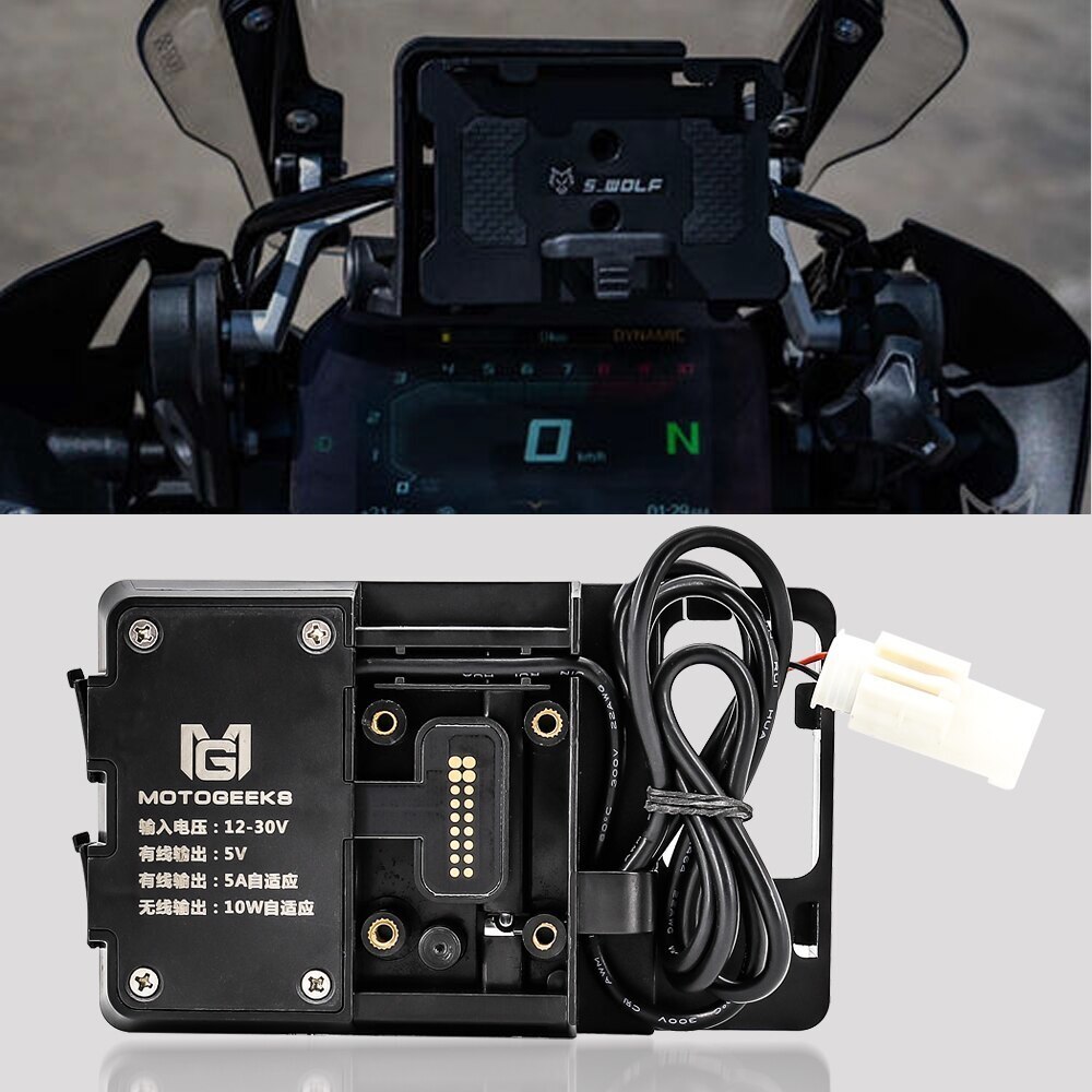 ●BMW,R1250GS,アドベンチャー,ワイヤレス,充電器,携帯電話ホルダー,スタンド,USB,バイク用品,バイクパーツ_画像1