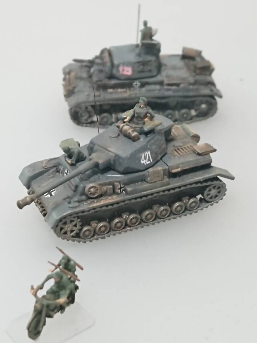 1/144完成品　Ⅳ号戦車H型＆Ⅲ号戦車E型＆Ⅱ号戦車F型＆B型＆Sdkfz251-10C＆ZISトラック(捕獲)＆BMW「バルバロッサ/グラドール戦闘団4」_画像3