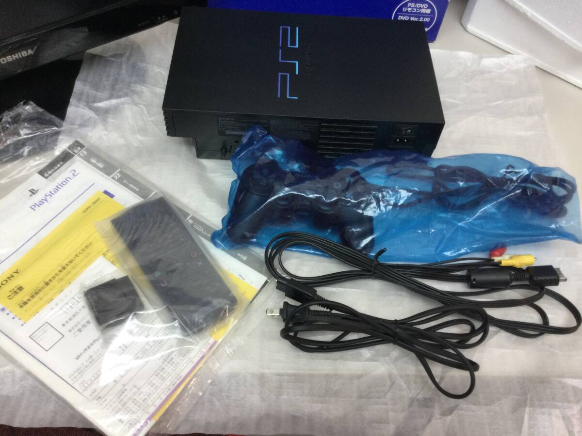 PlayStation2 PS2 本体 コントローラー SCPH-30000 SCPH-18000 元箱 取説付き レトロゲーム 2台 まとめ_画像9