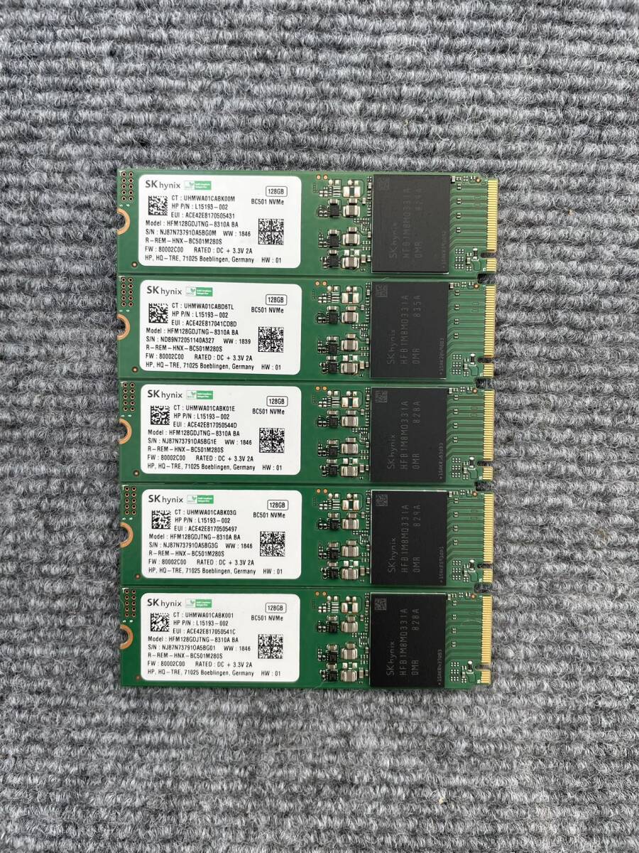 ■■SK hynix 128GB M.2 NVMe SSD５台セット■■_画像1