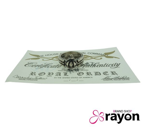 ロイヤルオーダー Royal Order クラウン トリプルバンド リング 指輪 SV925 アクセサリー SR31 US4 7号 ABランク 即決【RAYON】_画像1