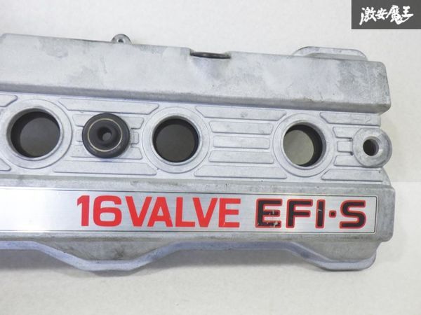 程度良好！！ トヨタ 純正 AE95 カローラ タペット カバー カムカバー 16VALVE EFI-S 即納 棚12B_画像4