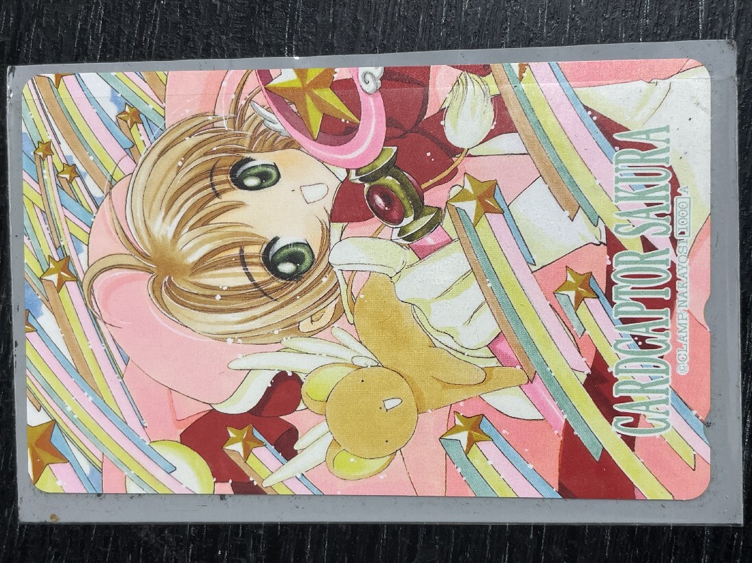  подлинная вещь * эта 9 Cardcaptor Sakura CC Sakura телефонная карточка телефон карта 50 частотность 